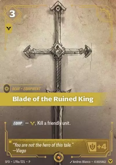 Blade of the Ruined King - SFD-178a-p - Promotional Cards - Riftbound card